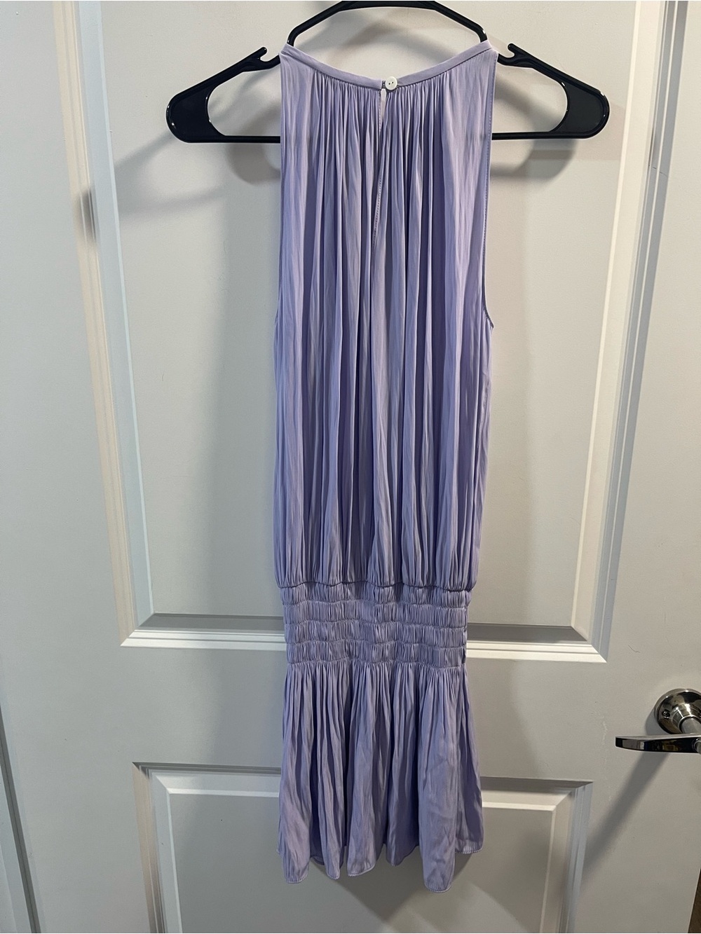 Ramy Brook Lavender Pleated Midi Dress